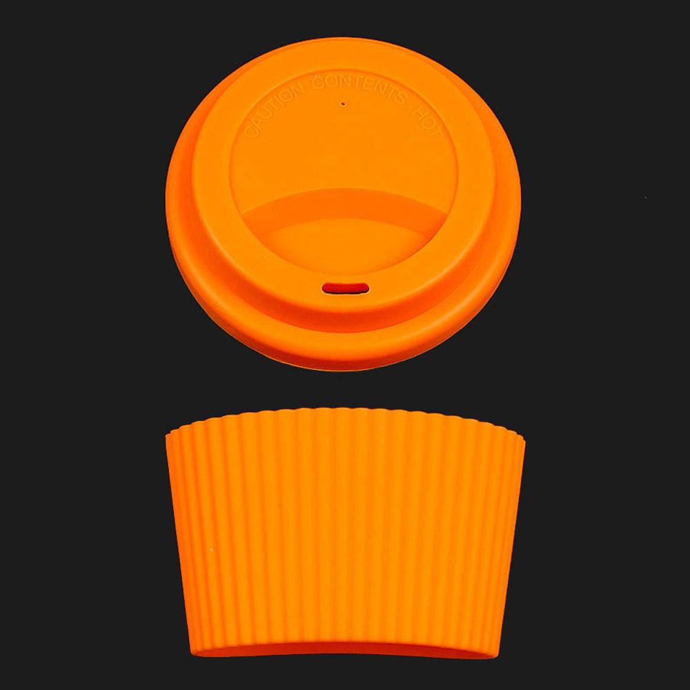 Silicone World 2PCS/Set Silicone Coffee Cup Cover Heat Insulation Anti Slip Cup Sleeve Mug Glass Cup Cover Anti-Dust Cup Lids