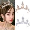 Bridal Crown Alloy Super Fairy Crystal Crown Birthday Headband Light Luxury Versatile Eiffel Iron and Rhinestone Crown