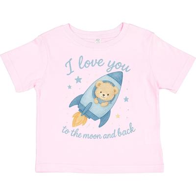 Inktastic I Love You To The Moon And Back Toddler T-Shirt Stars Space Loving Kid