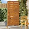 VidaXL Corten Steel Privacy Screen | Large Outdoor Divider with Striped Design, Stylish Garden Fence and 868569