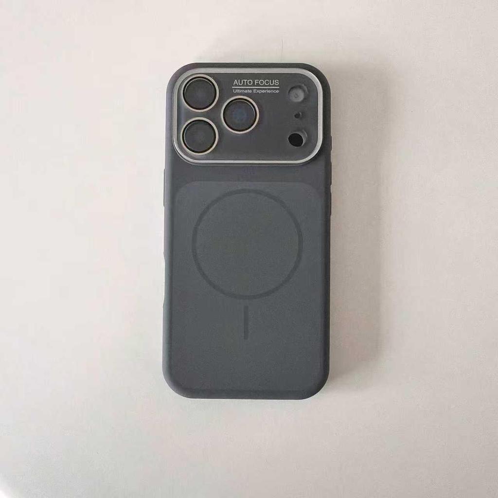 Silicone Magnetic Ring Case for iPhone 17 Pro Max with Apple 16 Large Window Protection