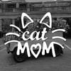 "Cat Mom"Stickerscutefunny For Cat Loverhigh Quality For Cars Trucks Motorcycles Laptops!