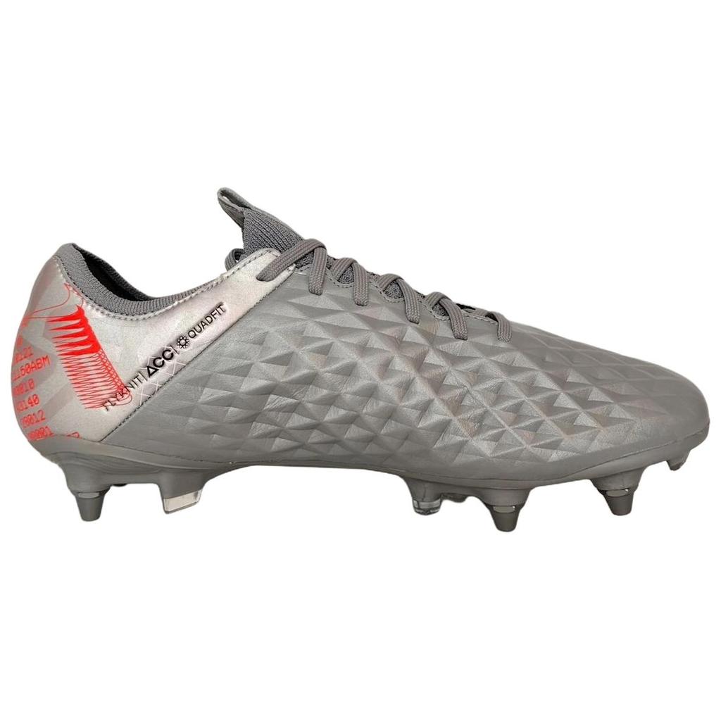 Nike Tiempo Legend 8 Elite FG Wolf Grey Bright Mango Men Sneakers Black CW0598-907