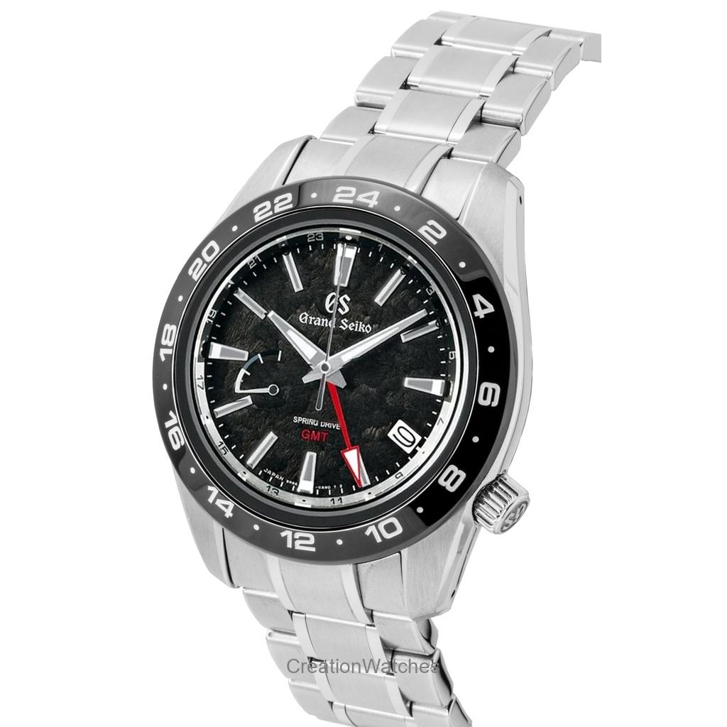Grand Seiko Sport GMT Stainless Steel Black Dial Automatic SBGE277G 100M Men's Watch