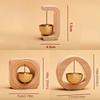 1 Stück Messing Dopamin Türklingel Holzglocke Eingang Haus Windspiel Japanischer Stil Einweihung Eingang Haus Anhänger Qualität
