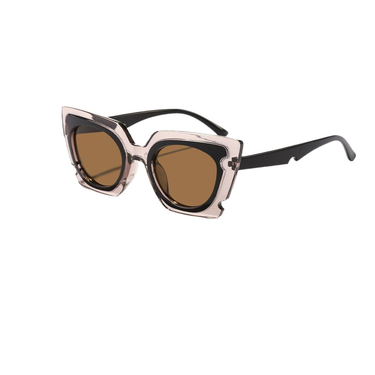 Oversized Cat Eye Sunglasses Tortoiseshell Frame Gradient Lenses UV Protection Trendy Shades for Women Birthday Gift KJ083