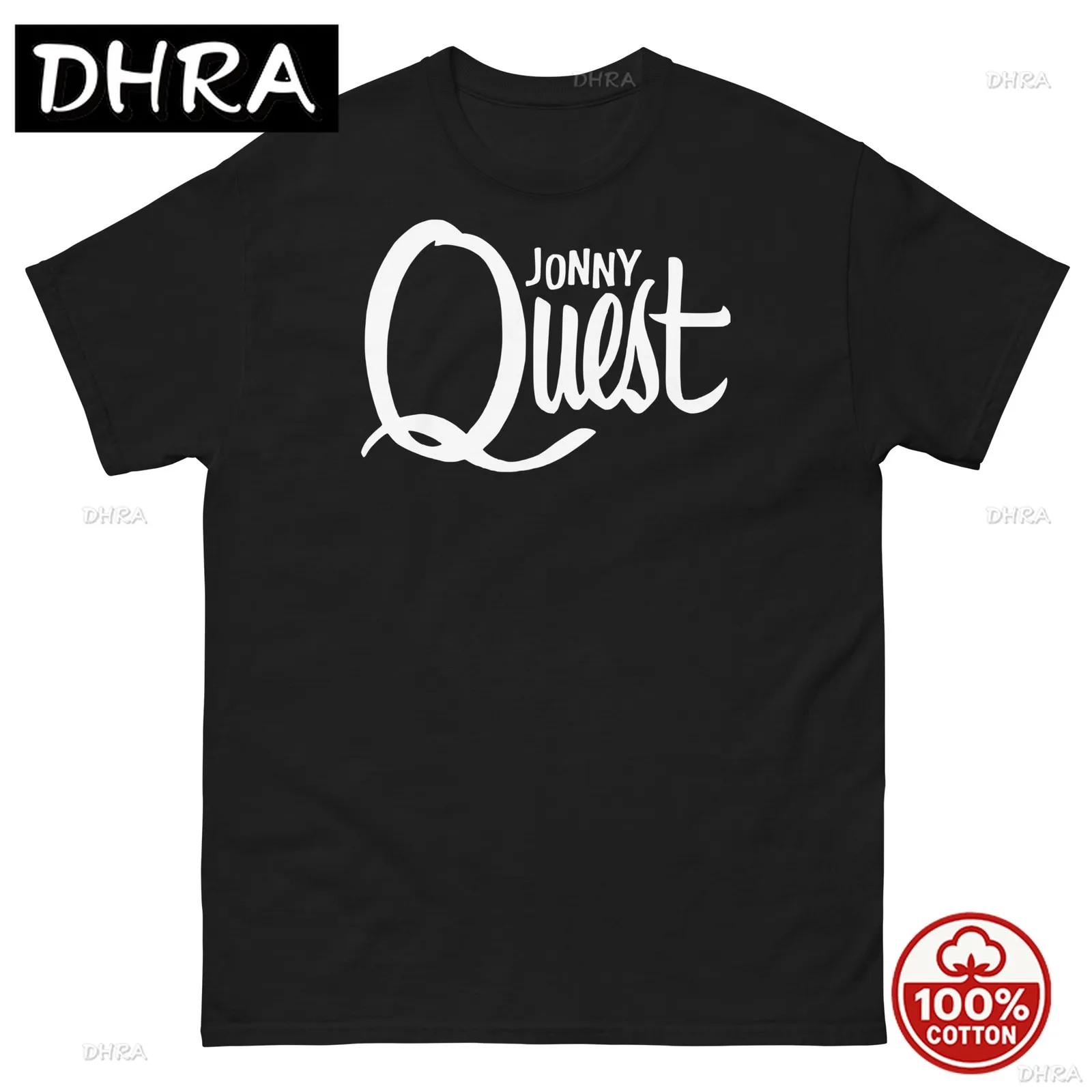Jonny Quest Black Graphic T Shirt Unisex Classic Tee Cotton Unisex Punk Cool Urban T Shirts Short Sleeve Tee Stylish Y2K Chill S