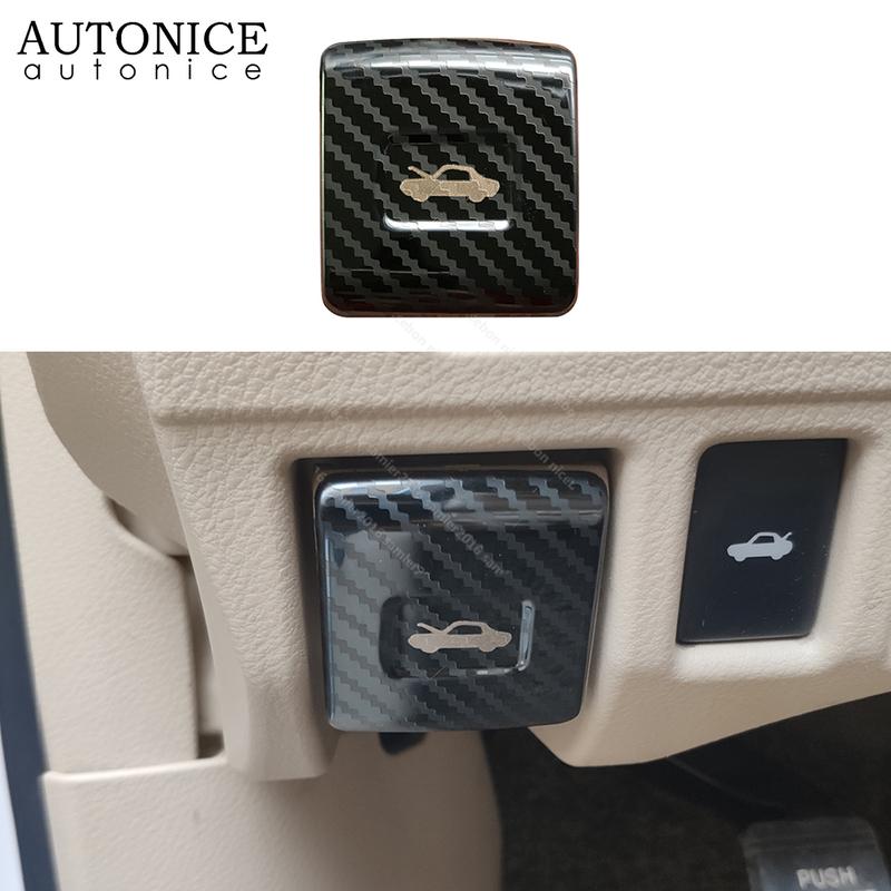 Carbon Fiber Color Head Switch Cover Fit for Toyota Camry Corolla RAV4 Highlander C-HR Avalon Sienna Vios Yaris Sequoia 4Runner