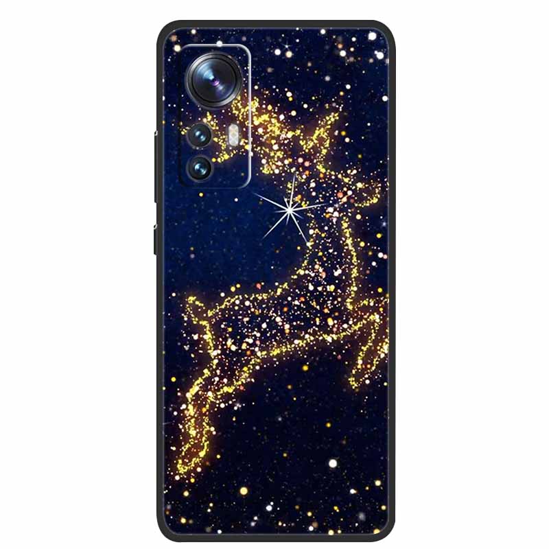 Christmas Cartoon Case For Xiaomi 12 Pro Case for Xiaomi Mi 12 Lite 12X 12S Ultra Silicone Soft TPU Cover for Xiaomi 12X Case