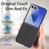 Carbon Fiber Slim Thin Folding Coque Case for Samsung Z Flip 7 5G Flip7 Flip6 Flip 6 5 4 3 2 1 Flip4 Flip5 Flip3 Flip2 Covers
