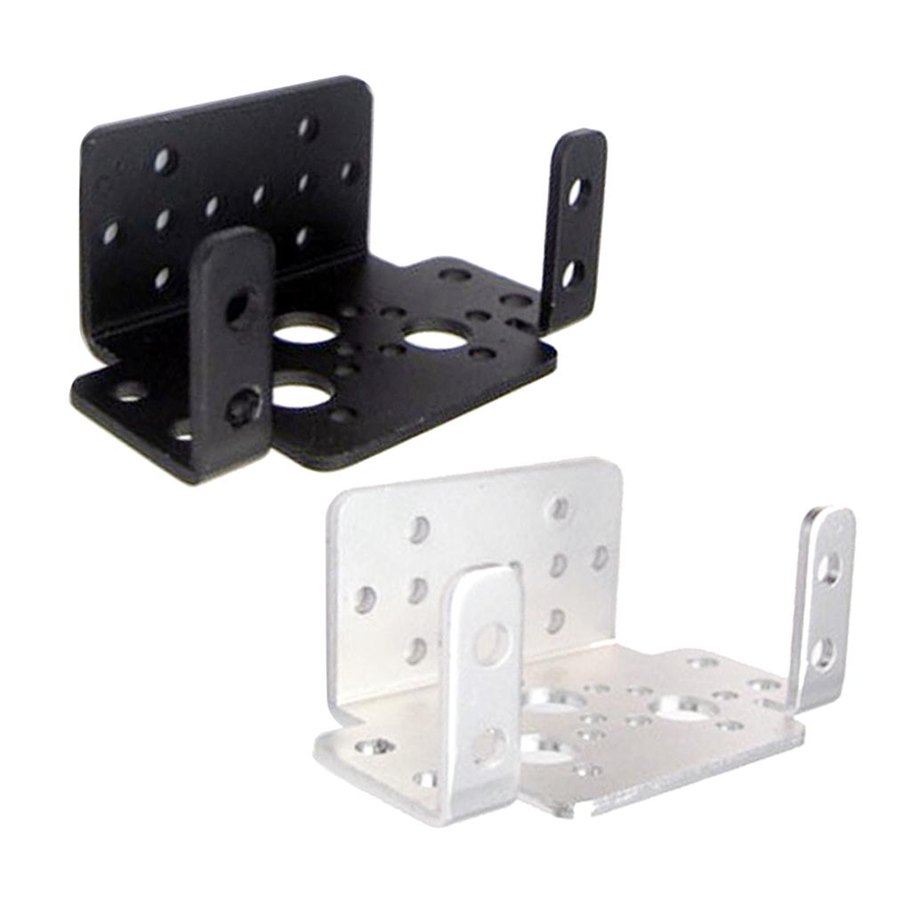 Multi Function Steering Gear Bracket Hard Aluminum Servo Mounting Accessory for Robot Arm Project