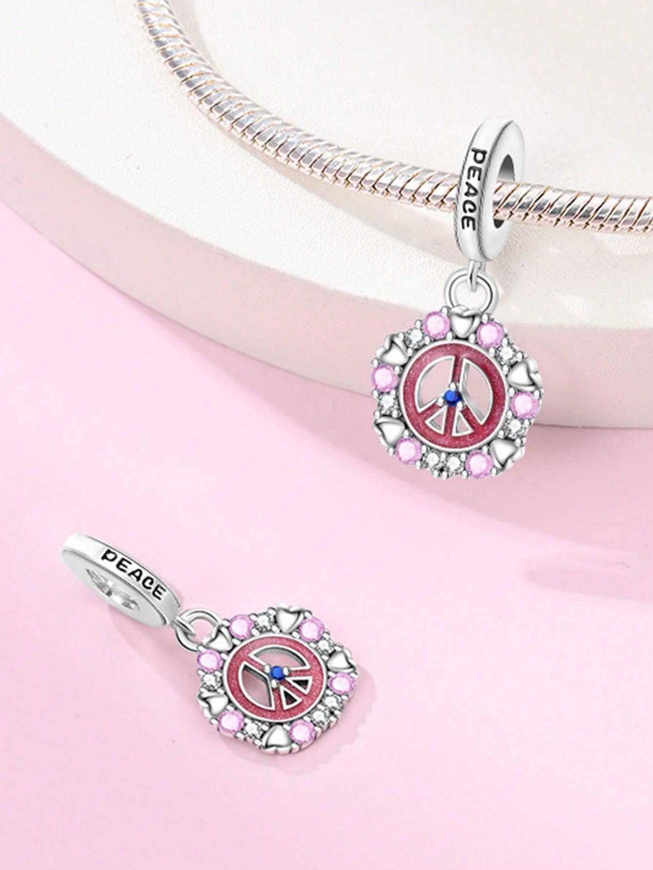 Посеребренные Оригинальные Шармы Голубь Мира Медведь Любовь Бусины Подходят для Браслета Женские Украшения Подарок