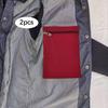 2 Pieces Sew in Pocket with Zipper,Travel,Security for Jackets Coats Sweatshirts Practical