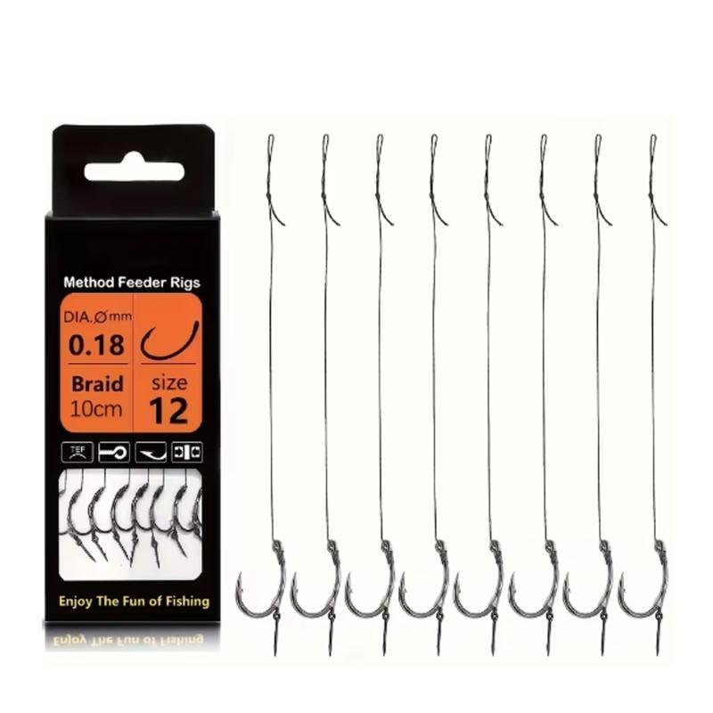 Barbed Angling Hook Durability Carbon Steel with Storage Box for Organized Fishing Trip and Travel