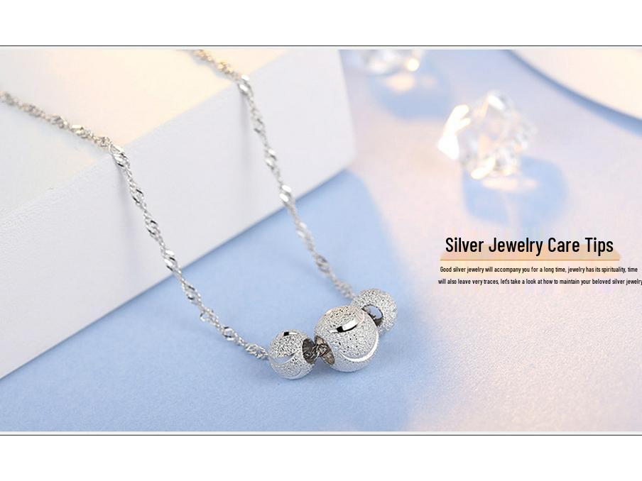 Sterling Silver Love Key Pendant Necklace with Micro-Pave Stones - Vintage European and American Design