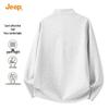 Jeep Men's Stand Collar Solid Color Sweatshirt
