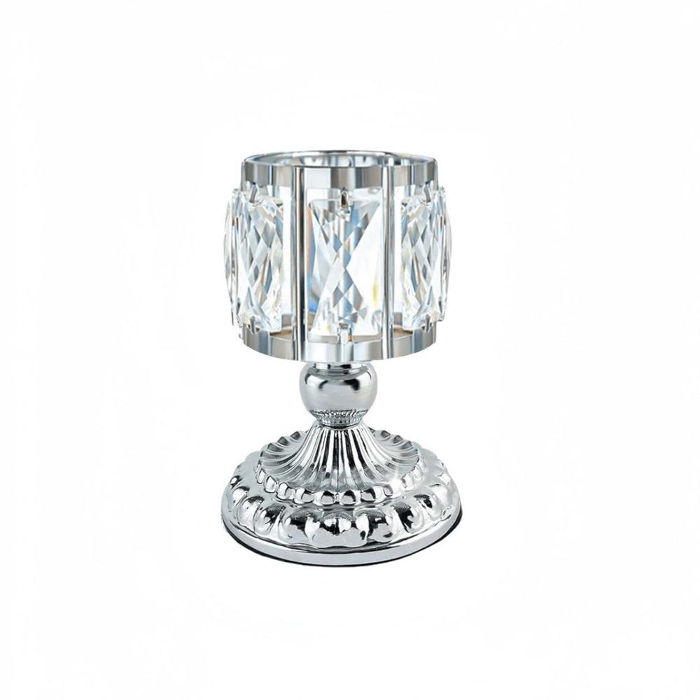 European Style Crystal Candle Holder Cylinder Candle Cup Romantic Aromatherapy Holder Home Decor