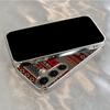 Woven patterned glass phone case suitable for Samsung Galaxy S26 S25 S24 S23 S22 S20 FE/Ultra/Plus anti drop back cover