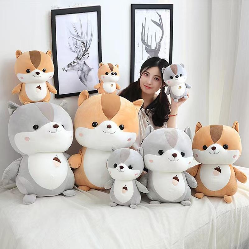 Squirrel Plush Toy Cute Children Gift Girl Rag Doll Claw Doll Plush Doll