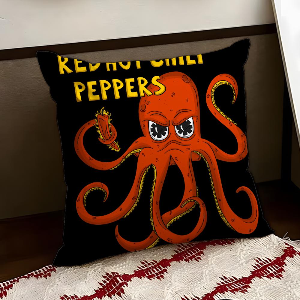Band RRed Hot CChili Peppers Cushion Cover Reversible Soft Durable Pillow Cover Home Car MultiScene Use for Daily Comfort