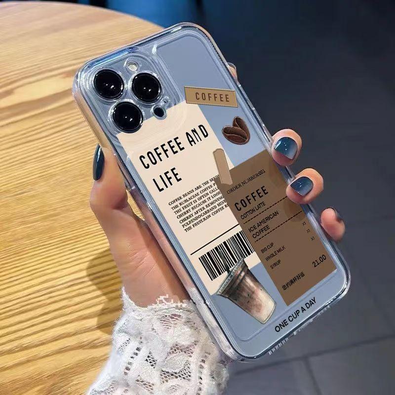 Special Coffee And Life Phone Cases For IPhone 16 15 14 13 17 11 12 Pro Max 16e 17e Plus Soft Clear Cover Protective Case Funda
