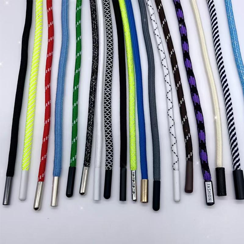 Factory 100% Polyester Cords Braided Drawstring Cord Hoodies String for Garment белый