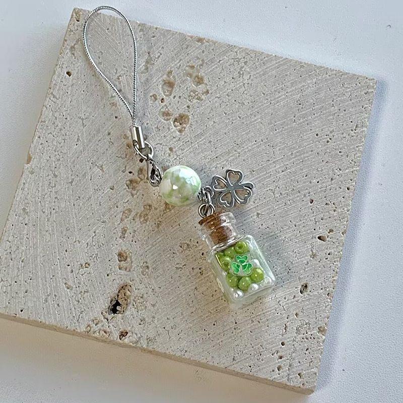 Jellyfish Star Lucky Leaf Wind Chime Keychain & Phone Lanyard Pendant