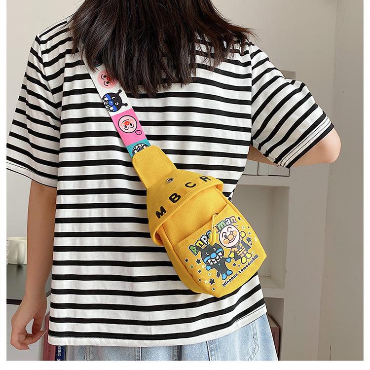 New Super Cute Bag Boys and Girls Breast Bag Messenger Bag Cartoon Shoulder Bag Mobile Phone Bag