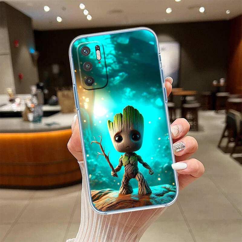 Marvel Groot Phone Case for Motorola G14 G15 G24 G30 G31 G32 G34 G41 G42 G51 G52 G50 G60S G60 G62 G72 G71 G73 G84 G85 G200 E32