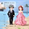 New Lovers Figures Couple Miniature Home Decor People Boy Girl Model Princess Fairy Gnome Valentine's Day Gift Dollhouse