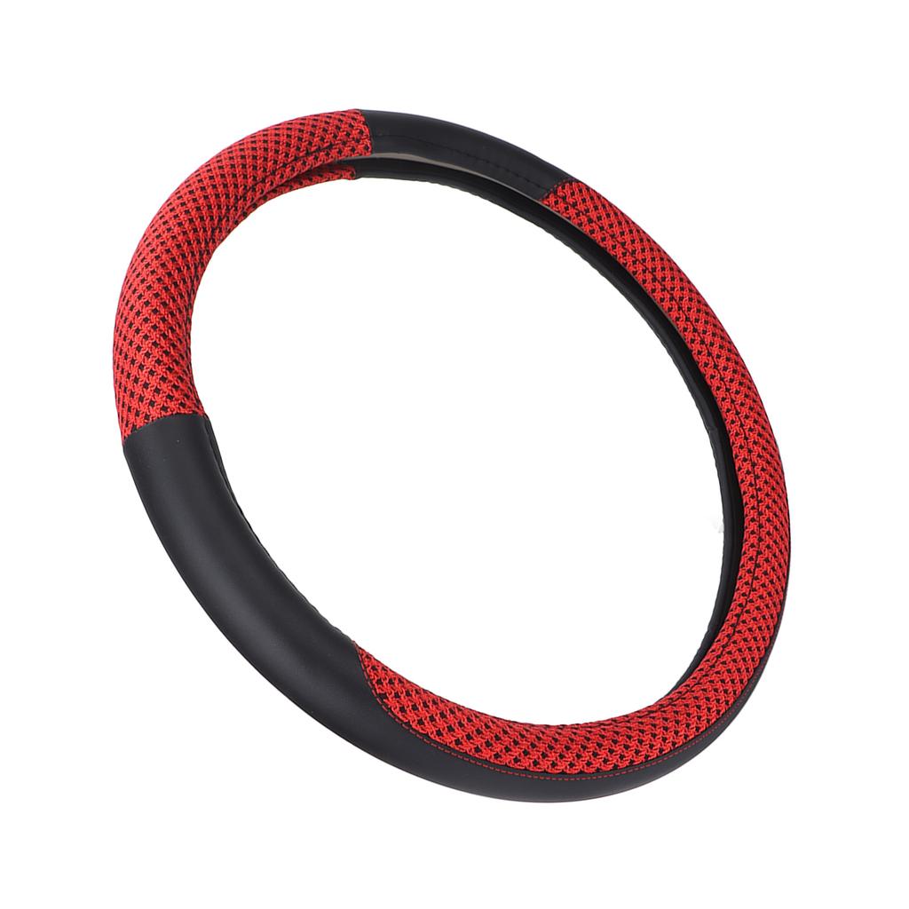 15in Car Steering Wheel Cover Protector Artificial Leather   for Diameter 14.5‑15in Modification