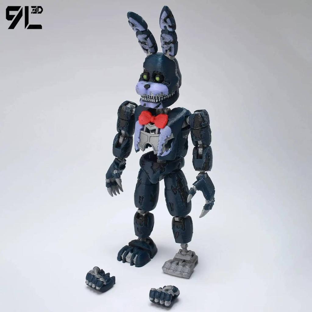 9L3D Imprimé Nightmare Freddy Titan13 FNAFs L'Harem de Minuit de l'Ours Five Nights Articulation Mobile Amovible Périphérique de Jeu Jouet pour Garçon