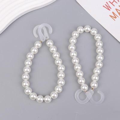 Pieces Sham Pearl Chain Shoe Add-Ons Detachable Pretend Pearl Shoe Links Swanky Basic Shoe Fastener Shoe Accessory
