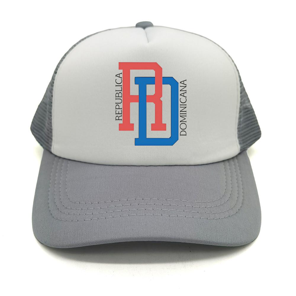 Dominikanische Republik RD Flagge Stolz Dominikanische Trucker-Kappe Sommer Netz Baseballkappe FeUnisex Unisex Retro Papa Geschenk Kappen