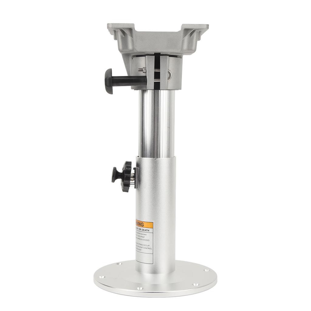 Boat Seat Pedestal Aluminum Alloy 360 Degree Swivel 335 to 490mm Adjustable Height Pedestal for RV Yacht Marine