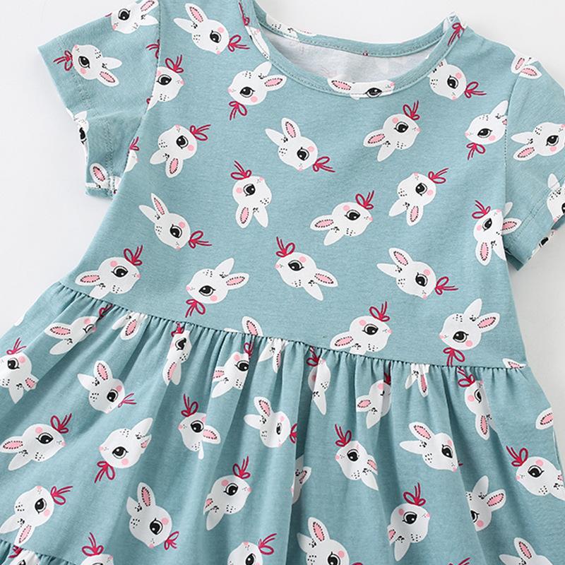 Girls' Dress Summer Dress New Children's Casual Short-sleeved T-shirt Children's Princess Dress