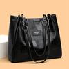 Fashiable Women's Shoulder Bags Large Capacity Tote Bag Leather Check Pattern Handbags Shopping