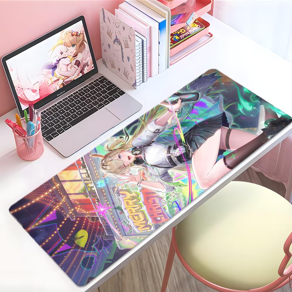 Game Futuristic Zzenless Zone Zero Mouse Pad Large Thick Desk Pad Stitched Edges Gaming Mouse Mat For Pc