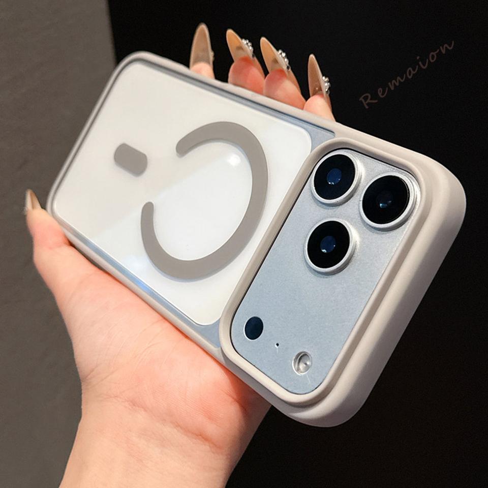 Magnetic Phone Case for For Iphone 17E 16E 14 1 16 Plus 11 12 13 Pro Max Mini X XR XS MAX Clear Charging Protector Cover