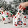 Santa Claus Christmas Eve Snack Packaging Bag Elk Snowman Reusable Christmas Wrapping Bags Drawstring Tote Bag
