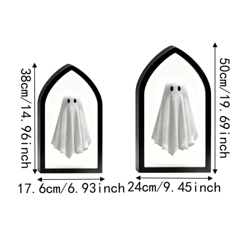 Holographic Hologram Ghost Mirror LED Light Up Illusion Mirror Wall Mirror Decor Wall Ornament