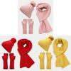 Knitted Autumn Winter Hat Gloves Scarf Set For Women And Men With Warmth And Style