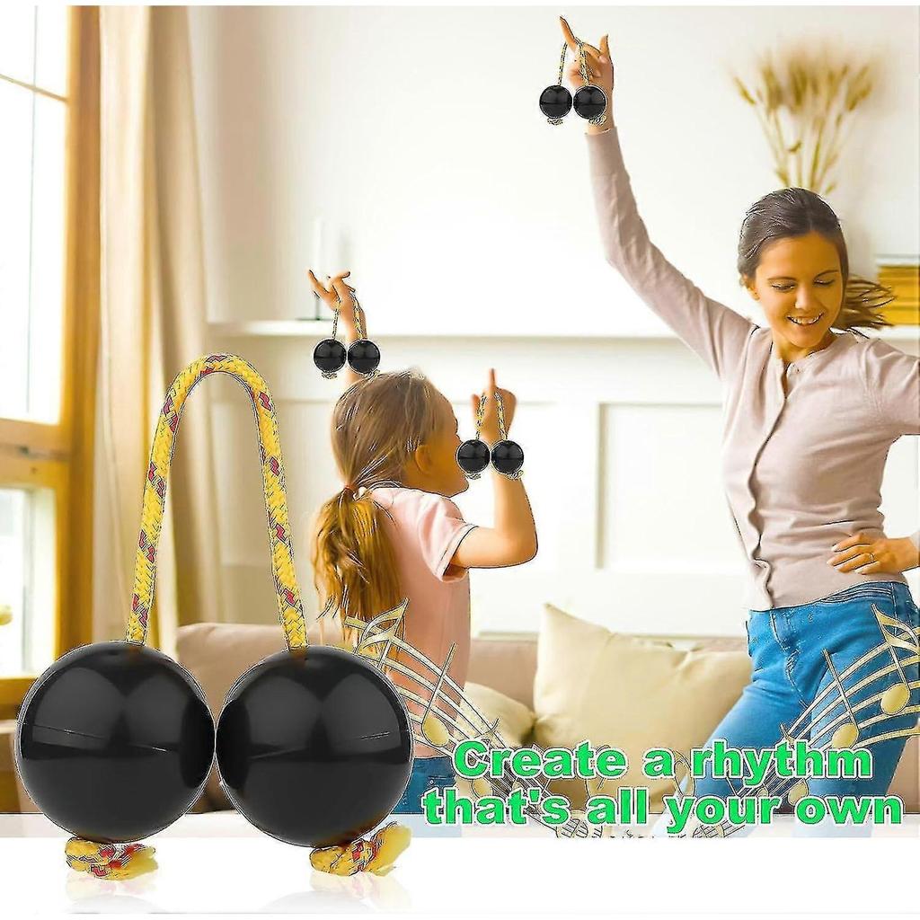 2pairs Aslatua Shakers, Kashaka Musical Percussion Instrument, African Asalato Shaker Rattle, Aslatuas Rhythmic Ball, Music E Shaker - RiRi