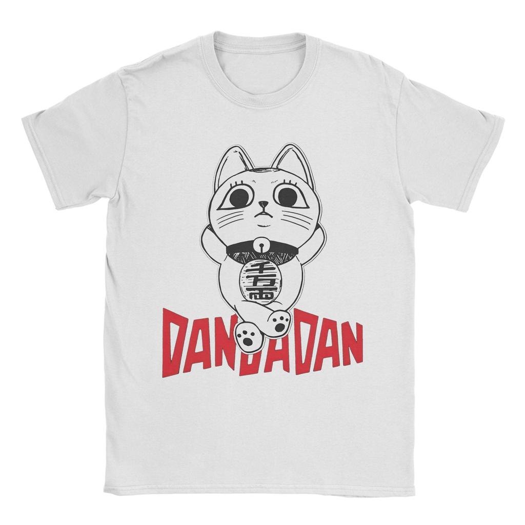 Dandadan   Men T Shirts Turbo Granny Cat Awesome Tee Shirt Short Sleeve O Neck T-Shirt 100% Cotton Gift Clothing