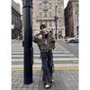 Unisex Trendy Punk Camouflage Embroidered Hooded Sweatshirt for Autumn/Winter - Cool Loose-Fit Versatile Jacket.