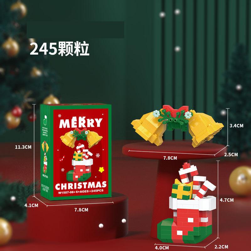 Christmas Gifts Reindeer Mini Building Blocks for Children Girl 6 Year Old christmas winter village mini blocks construction set