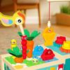 Wooden Farm Truck Multifunctional Toy - Shape Sorting Fishing And Bead Maze Suitable For Early Educational Toys For Toddlers