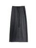 LUXI Korean-Style A-line High Waist Drawstring Maxi Skirt, Summer Casual 2673