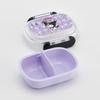 Skater Children's Lunch Box, Small Size, 1 Tier, 270ml, Fluffy Dome-Shaped Kids Lunch, Antibacterial Treatment, Made in Japan, Sanrio Kuromi Ushiro Sh