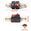 Car Audio Inline 150A Amps Circuit Breaker, 12-24V DC Overload Protection Fuse with Manual Reset, for Car Audio Marine Boat Stereo Switch Inverter